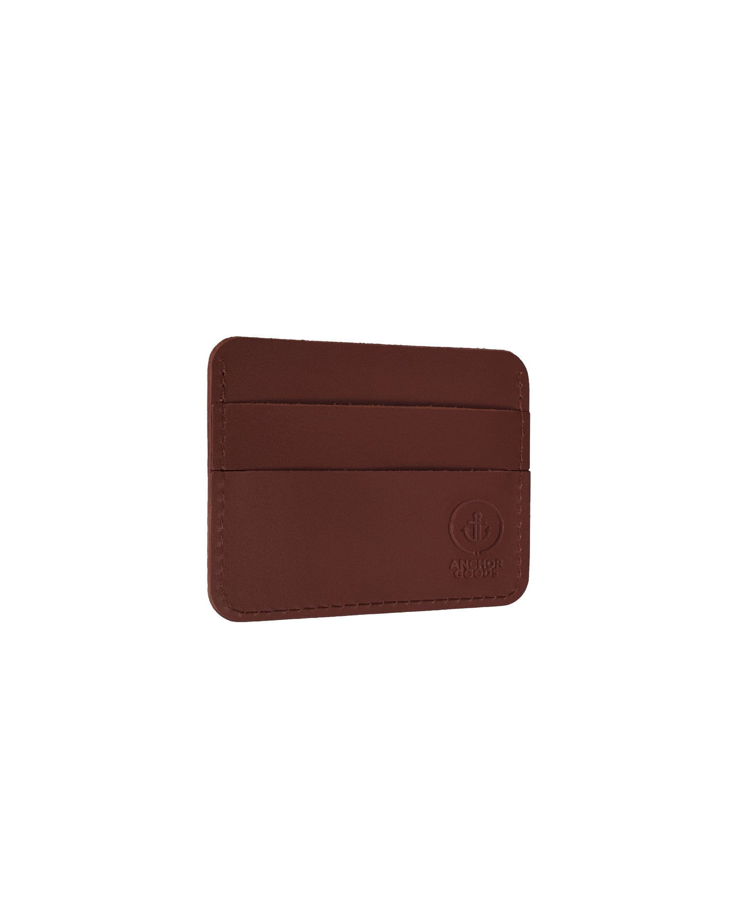 Шкіряний кардхолдер в рудому кольорі