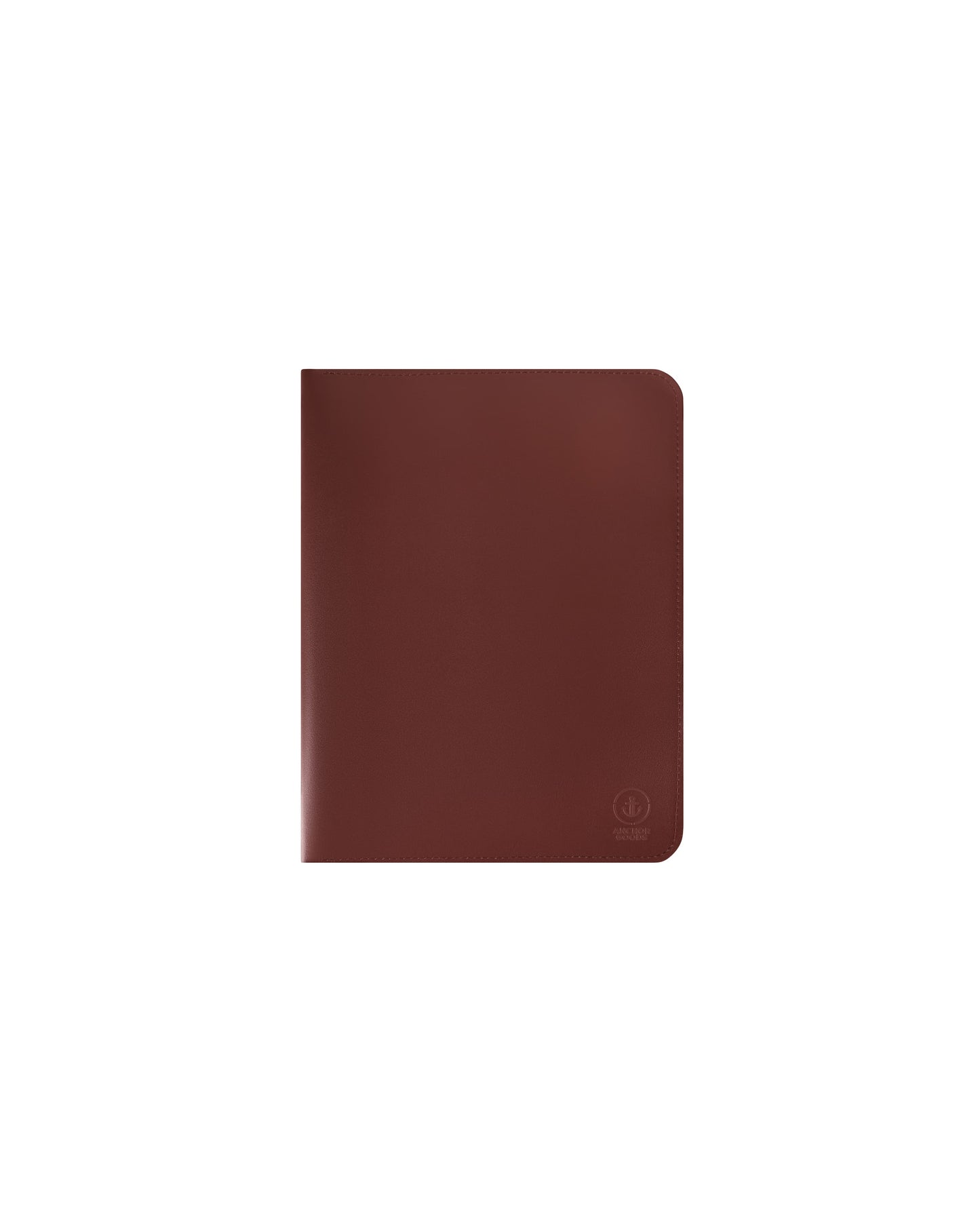 Шкіряна папка для морських документів на блискавці в рудому кольорі