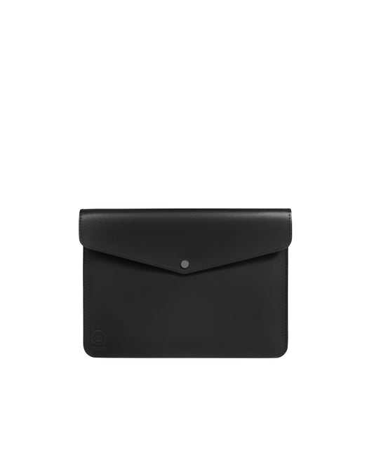 Шкіряний чохол для MacBook в чорному кольорі